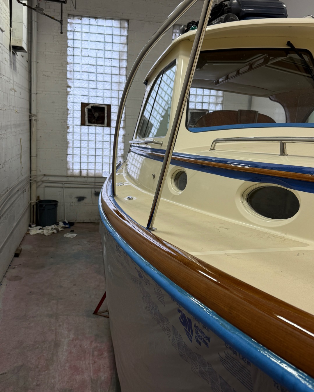 Wood Brightening — Lumen Detail Co. Chicago yacht detailing